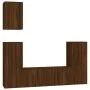 TV-Möbelset 5-teilig, braunes Eichensperrholz von vidaXL, TV-Möbel - Ref: Foro24-3188781, Preis: 230,13 €, Rabatt: %