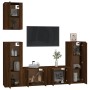 Set de muebles para TV 5 pzas madera contrachapada roble marrón de vidaXL, Muebles TV - Ref: Foro24-3188781, Precio: 235,97 €...