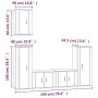 TV-Möbelset 5-teilig, braunes Eichensperrholz von vidaXL, TV-Möbel - Ref: Foro24-3188781, Preis: 230,13 €, Rabatt: %