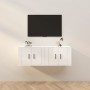 Wand-TV-Schränke 2 Stück glänzend weiß 57x34,5x40 cm von vidaXL, TV-Möbel - Ref: Foro24-3188336, Preis: 80,30 €, Rabatt: %