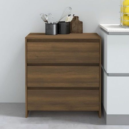 Oak brown plywood sideboard 70x41x75 cm by vidaXL, Sideboards - Ref: Foro24-813007, Price: 84,40 €, Discount: %
