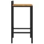 2 high stools made of acacia wood and black synthetic rattan by vidaXL, Kitchen stools - Ref: Foro24-362602, Price: 84,25 €, ...