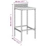 2 high stools made of acacia wood and black synthetic rattan by vidaXL, Kitchen stools - Ref: Foro24-362602, Price: 84,25 €, ...