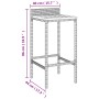 Hohe Hocker 2 Stk. Akazienholz und schwarzes synthetisches Rattan von vidaXL, Küchenhocker - Ref: Foro24-362602, Preis: 85,29...
