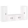 TV-Möbelset 4-teilig aus glänzend weißem Sperrholz von vidaXL, TV-Möbel - Ref: Foro24-3188768, Preis: 200,96 €, Rabatt: %