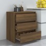 Oak brown plywood sideboard 70x41x75 cm by vidaXL, Sideboards - Ref: Foro24-813007, Price: 84,40 €, Discount: %