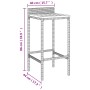High stools 4 pcs acacia wood and gray synthetic rattan by vidaXL, Kitchen stools - Ref: Foro24-362605, Price: 157,38 €, Disc...