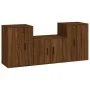 TV-Möbelset 3-teilig, braunes Eichensperrholz von vidaXL, TV-Möbel - Ref: Foro24-3188501, Preis: 111,40 €, Rabatt: %