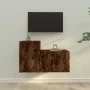 TV-Möbelset 2-teilig aus geräuchertem Eichensperrholz von vidaXL, TV-Möbel - Ref: Foro24-3188451, Preis: 76,63 €, Rabatt: %