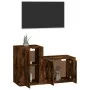 TV-Möbelset 2-teilig aus geräuchertem Eichensperrholz von vidaXL, TV-Möbel - Ref: Foro24-3188451, Preis: 76,63 €, Rabatt: %