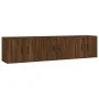 Wall TV cabinets 3 pcs brown oak 57x34.5x40 cm by vidaXL, TV Furniture - Ref: Foro24-3188349, Price: 115,98 €, Discount: %