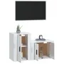 TV furniture set, 2 pieces, glossy white plywood by vidaXL, TV Furniture - Ref: Foro24-3188448, Price: 83,19 €, Discount: %
