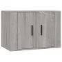 TV furniture set 4 pieces Sonoma gray plywood by vidaXL, TV Furniture - Ref: Foro24-3188556, Price: 183,01 €, Discount: %