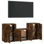 Set TV-Möbel 3-tlg. Sperrholz geräucherte Eiche von vidaXL, TV-Möbel - Ref: Foro24-3188387, Preis: 109,05 €, Rabatt: %