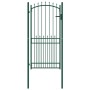 Zauntor mit grünen Stahlspitzen 100x200 cm von vidaXL, Gartentore - Ref: Foro24-146397, Preis: 231,62 €, Rabatt: %