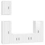 TV-Möbelset 5-teilig aus glänzend weißem Sperrholz von vidaXL, TV-Möbel - Ref: Foro24-3188776, Preis: 242,85 €, Rabatt: %