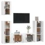 Set de muebles de TV 5 pzas madera contrachapada blanco brillo de vidaXL, Muebles TV - Ref: Foro24-3188776, Precio: 239,71 €,...