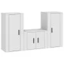 3-teiliges TV-Möbelset aus weißem Sperrholz von vidaXL, TV-Möbel - Ref: Foro24-3188518, Preis: 137,53 €, Rabatt: %