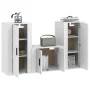 3-teiliges TV-Möbelset aus weißem Sperrholz von vidaXL, TV-Möbel - Ref: Foro24-3188518, Preis: 137,53 €, Rabatt: %
