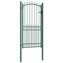 Zauntor mit grünen Stahlspitzen 100x200 cm von vidaXL, Gartentore - Ref: Foro24-146397, Preis: 231,62 €, Rabatt: %
