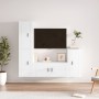 Set de muebles de TV 4 pzas madera contrachapada blanco brillo de vidaXL, Muebles TV - Ref: Foro24-3188592, Precio: 236,80 €,...