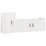 TV furniture set 2 pieces glossy white plywood by vidaXL, TV Furniture - Ref: Foro24-3188480, Price: 117,06 €, Discount: %