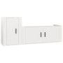 TV-Möbelset 2-teilig aus glänzend weißem Sperrholz von vidaXL, TV-Möbel - Ref: Foro24-3188480, Preis: 117,39 €, Rabatt: %