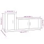 TV-Möbelset 2-teilig aus glänzend weißem Sperrholz von vidaXL, TV-Möbel - Ref: Foro24-3188480, Preis: 115,47 €, Rabatt: %