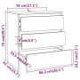 2-teiliges Sideboard aus weißem Holzwerkstoff von vidaXL, Sideboards - Ref: Foro24-3098057, Preis: 161,14 €, Rabatt: %