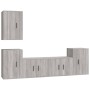 Set de muebles para TV 5 pzas madera contrachapada gris Sonoma de vidaXL, Muebles TV - Ref: Foro24-3188572, Precio: 200,86 €,...