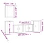 Set de muebles para TV 5 pzas madera contrachapada gris Sonoma de vidaXL, Muebles TV - Ref: Foro24-3188572, Precio: 200,86 €,...