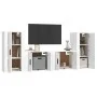 4-teiliges TV-Möbelset aus Sperrholz weiß von vidaXL, TV-Möbel - Ref: Foro24-3188550, Preis: 173,31 €, Rabatt: %