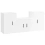 Set de muebles de TV 3 pzas madera contrachapada blanco brillo de vidaXL, Muebles TV - Ref: Foro24-3188496, Precio: 116,91 €,...