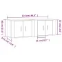 Wand-TV-Möbel 2 Stück weiß 57x34,5x40 cm von vidaXL, TV-Möbel - Ref: Foro24-3188334, Preis: 74,97 €, Rabatt: %
