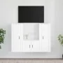3-teiliges TV-Möbelset aus weißem Sperrholz von vidaXL, TV-Möbel - Ref: Foro24-3188742, Preis: 145,55 €, Rabatt: %