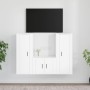 3-teiliges TV-Möbelset aus weißem Sperrholz von vidaXL, TV-Möbel - Ref: Foro24-3188742, Preis: 147,55 €, Rabatt: %