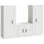 3-teiliges TV-Möbelset aus weißem Sperrholz von vidaXL, TV-Möbel - Ref: Foro24-3188742, Preis: 145,55 €, Rabatt: %