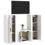 3-teiliges TV-Möbelset aus weißem Sperrholz von vidaXL, TV-Möbel - Ref: Foro24-3188742, Preis: 145,55 €, Rabatt: %