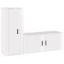 Set de muebles de TV 2 pzas madera contrachapada blanco brillo de vidaXL, Muebles TV - Ref: Foro24-3188736, Precio: 137,24 €,...
