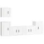 TV-Möbelset 5-teilig aus glänzend weißem Sperrholz von vidaXL, TV-Möbel - Ref: Foro24-3188560, Preis: 178,89 €, Rabatt: %