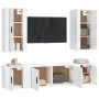 Set TV-Möbel 5 Stück Sperrholz glänzend weiß von vidaXL, TV-Möbel - Ref: Foro24-3188680, Preis: 226,42 €, Rabatt: %