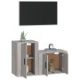 TV-Möbelset 2-teilig Sonoma graues Sperrholz von vidaXL, TV-Möbel - Ref: Foro24-3188452, Preis: 85,96 €, Rabatt: %