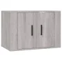 TV furniture set 2 pieces Sonoma gray plywood by vidaXL, TV Furniture - Ref: Foro24-3188452, Price: 84,88 €, Discount: %