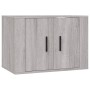TV-Möbelset 2-teilig Sonoma graues Sperrholz von vidaXL, TV-Möbel - Ref: Foro24-3188452, Preis: 85,96 €, Rabatt: %