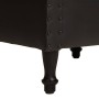 Sillón butaca de cuero auténtico negro