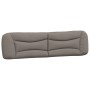 Cama sin colchón tela gris taupe 200x200 cm