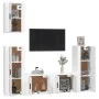 5-teiliges TV-Möbelset aus weißem Sperrholz von vidaXL, TV-Möbel - Ref: Foro24-3188774, Preis: 217,07 €, Rabatt: %