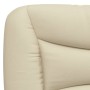 Cama sin colchón tela color crema 200x200 cm