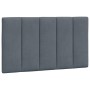 Estructura de cama sin colchón terciopelo gris oscuro 80x200 cm