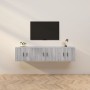 Wand-TV-Schränke 3 Stück Sonoma grau 57x34,5x40 cm von vidaXL, TV-Möbel - Ref: Foro24-3188348, Preis: 128,64 €, Rabatt: %